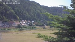 view from Webcam in Bad Schandau Sächsische Schweiz on 2025-07-04