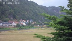 view from Webcam in Bad Schandau Sächsische Schweiz on 2025-07-08
