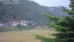 view from Webcam in Bad Schandau Sächsische Schweiz on 2025-07-08