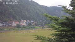 view from Webcam in Bad Schandau Sächsische Schweiz on 2025-07-13