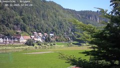 view from Webcam in Bad Schandau Sächsische Schweiz on 2025-08-12