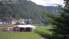 view from Webcam in Bad Schandau Sächsische Schweiz on 2025-08-21
