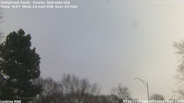time-lapse frame, Stoneybrook South webcam