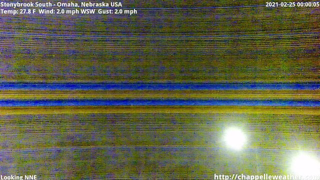 time-lapse frame, Stoneybrook South webcam