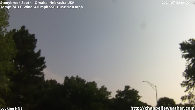 time-lapse frame, Stoneybrook South webcam