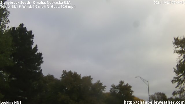 time-lapse frame, Stoneybrook South webcam
