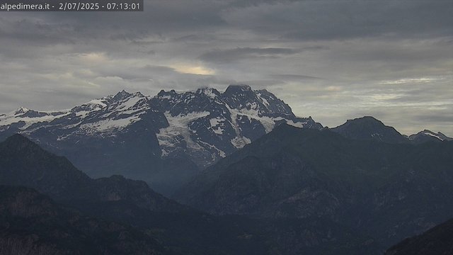 time-lapse frame, Alpe di Mera - Panorama Monte Rosa webcam
