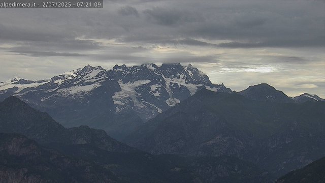 time-lapse frame, Alpe di Mera - Panorama Monte Rosa webcam