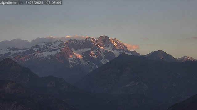 time-lapse frame, Alpe di Mera - Panorama Monte Rosa webcam