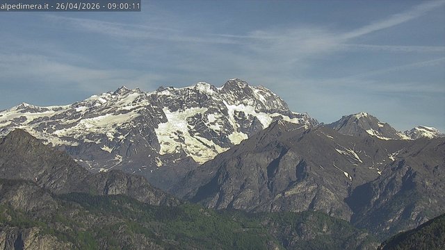 time-lapse frame, Alpe di Mera - Panorama Monte Rosa webcam