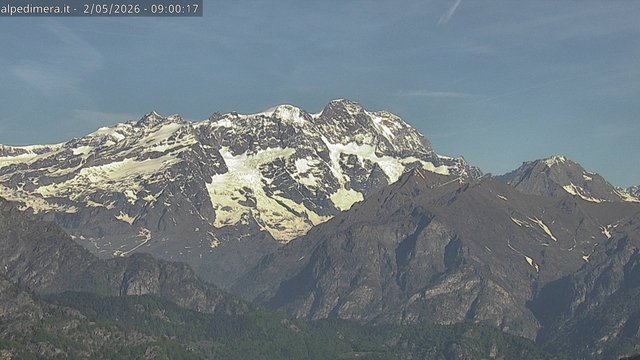 time-lapse frame, Alpe di Mera - Panorama Monte Rosa webcam