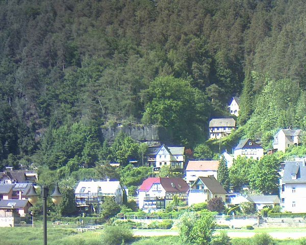 time-lapse frame, Webcam in Bad Schandau, Krippen & Postelwitz webcam
