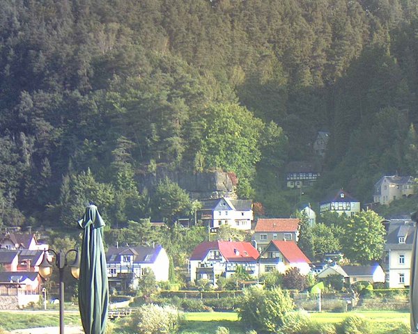 time-lapse frame, Webcam in Bad Schandau, Krippen & Postelwitz webcam