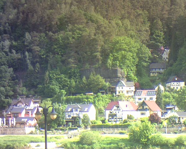 time-lapse frame, Webcam in Bad Schandau, Krippen & Postelwitz webcam