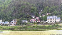 view from Webcam in Bad Schandau, Krippen & Postelwitz on 2025-05-25