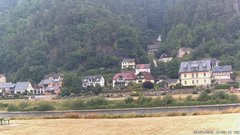 view from Webcam in Bad Schandau, Krippen & Postelwitz on 2025-07-03