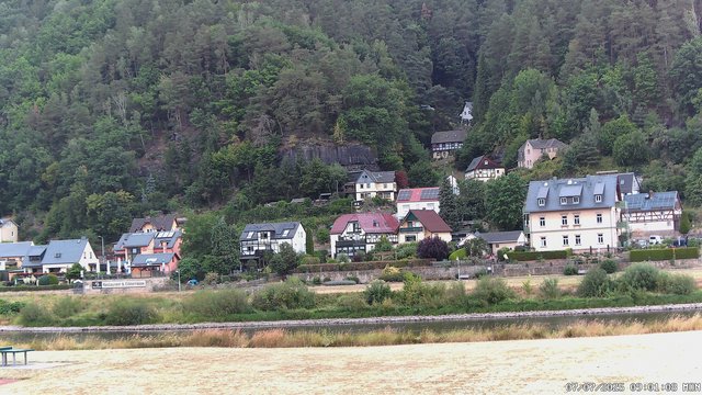 time-lapse frame, Webcam in Bad Schandau, Krippen & Postelwitz webcam