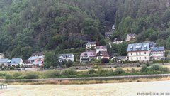 view from Webcam in Bad Schandau, Krippen & Postelwitz on 2025-07-07