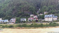 view from Webcam in Bad Schandau, Krippen & Postelwitz on 2025-07-09