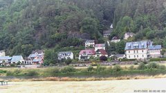 view from Webcam in Bad Schandau, Krippen & Postelwitz on 2025-07-09