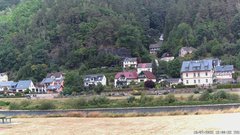 view from Webcam in Bad Schandau, Krippen & Postelwitz on 2025-07-10