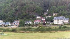 view from Webcam in Bad Schandau, Krippen & Postelwitz on 2025-07-16