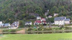 view from Webcam in Bad Schandau, Krippen & Postelwitz on 2025-08-25