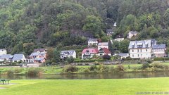 view from Webcam in Bad Schandau, Krippen & Postelwitz on 2025-09-15