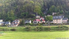 view from Webcam in Bad Schandau, Krippen & Postelwitz on 2026-05-09
