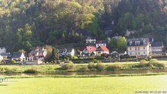 view from Webcam in Bad Schandau, Krippen & Postelwitz on 2026-05-10