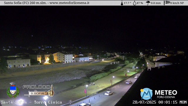 time-lapse frame, Santa Sofia - Torre Civica webcam