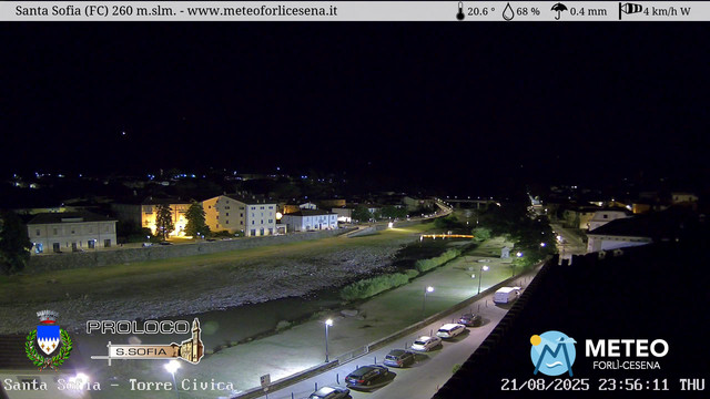 time-lapse frame, Santa Sofia - Torre Civica webcam
