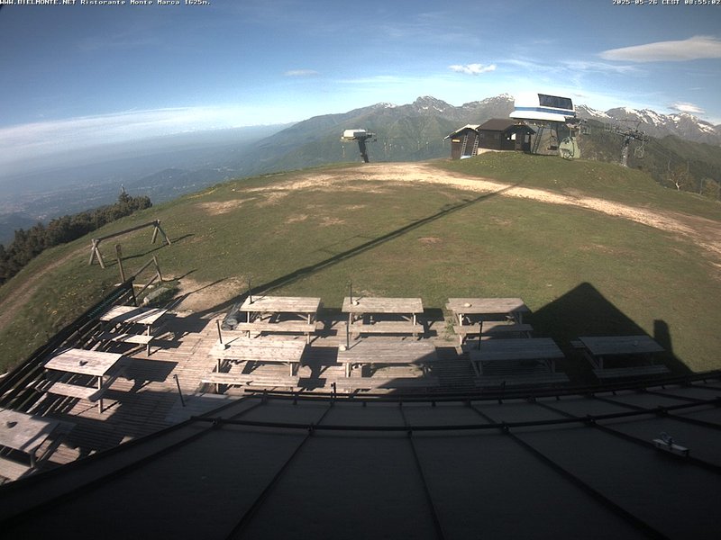 time-lapse frame, Bielmonte Monte Marca ovest webcam
