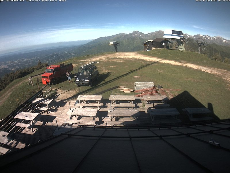time-lapse frame, Bielmonte Monte Marca ovest webcam