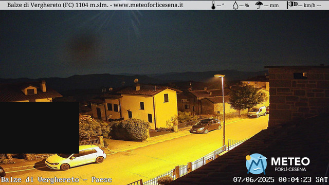 time-lapse frame, Balze di Verghereto - Paese webcam