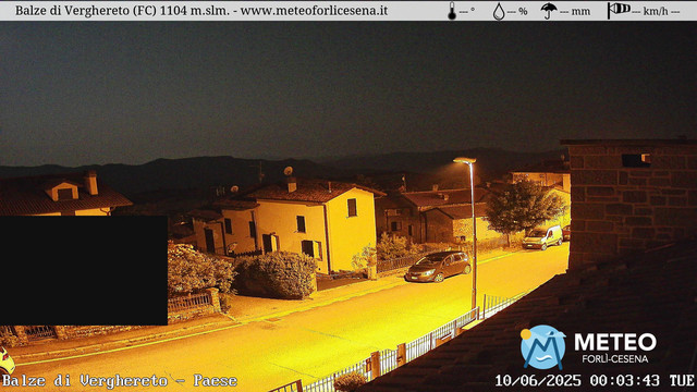 time-lapse frame, Balze di Verghereto - Paese webcam