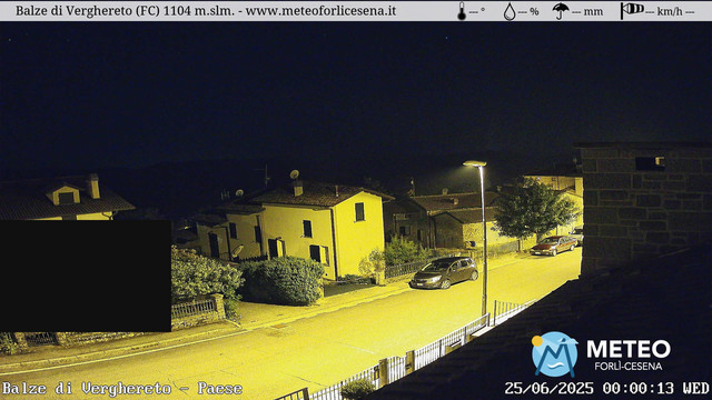 time-lapse frame, Balze di Verghereto - Paese webcam