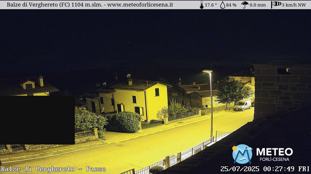 time-lapse frame, Balze di Verghereto - Paese webcam