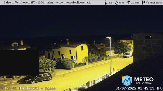 time-lapse frame, Balze di Verghereto - Paese webcam