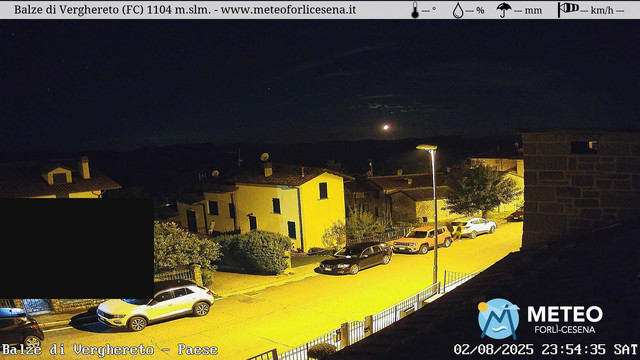 time-lapse frame, Balze di Verghereto - Paese webcam