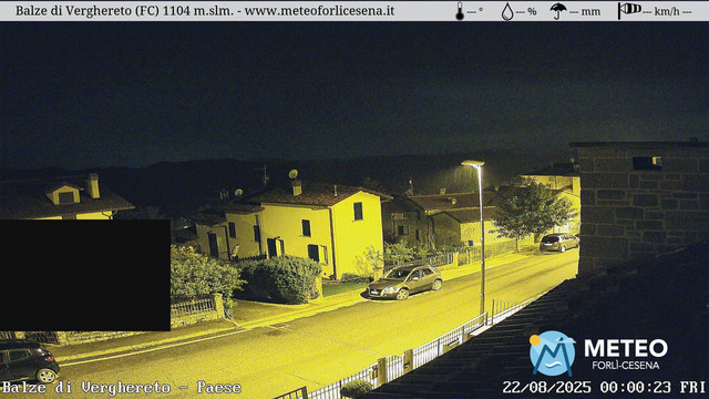 time-lapse frame, Balze di Verghereto - Paese webcam