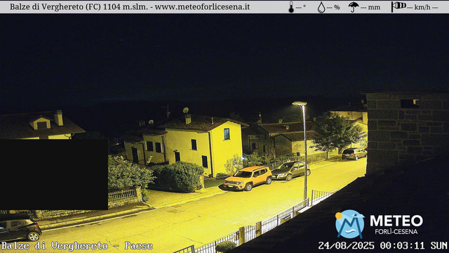 time-lapse frame, Balze di Verghereto - Paese webcam