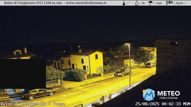 time-lapse frame, Balze di Verghereto - Paese webcam