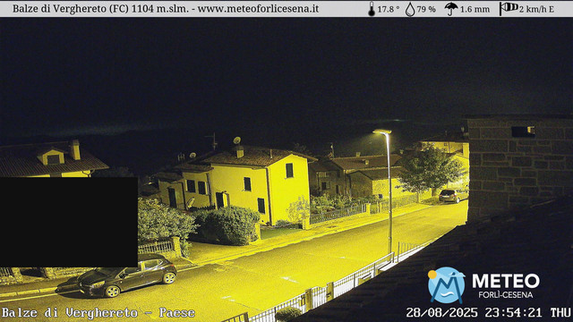 time-lapse frame, Balze di Verghereto - Paese webcam