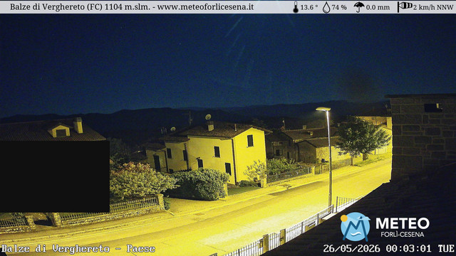 time-lapse frame, Balze di Verghereto - Paese webcam