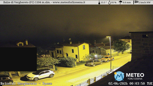 time-lapse frame, Balze di Verghereto - Paese webcam