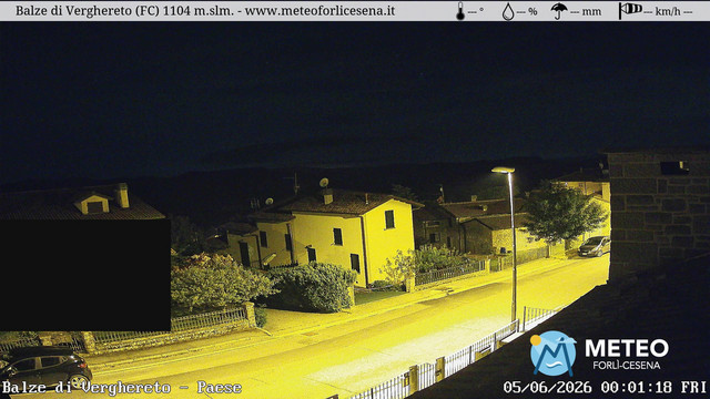 time-lapse frame, Balze di Verghereto - Paese webcam