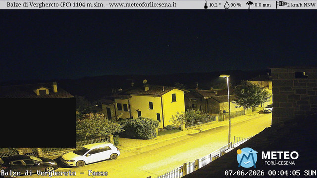 time-lapse frame, Balze di Verghereto - Paese webcam
