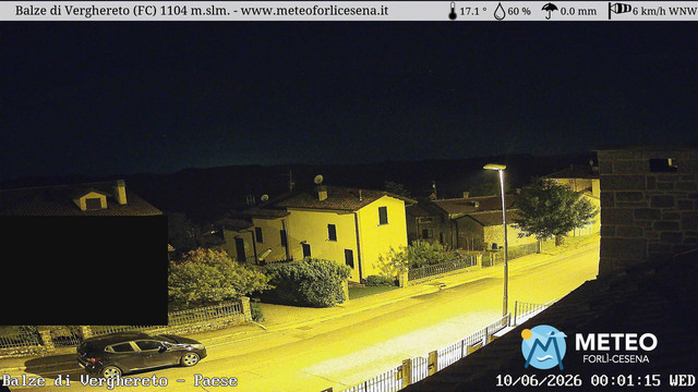 time-lapse frame, Balze di Verghereto - Paese webcam