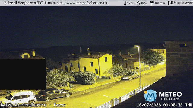 time-lapse frame, Balze di Verghereto - Paese webcam